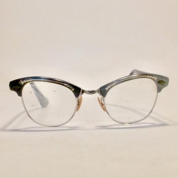 Vintage cat eyes 1/10 - Gem Vtg 50\'s Artcraft Gold Filled Cat\'s Eye Frames